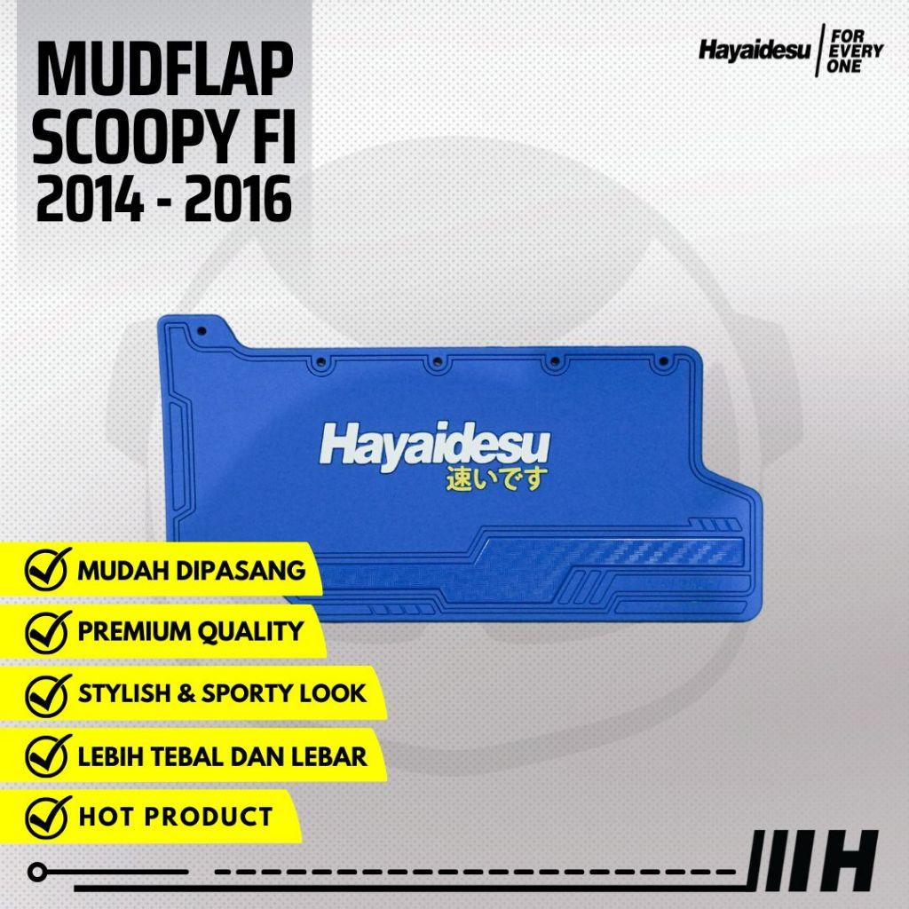 Chắn bùn Mudflap Hayaidesu cho Honda Scoopy Fi Vành 14 (2015-2017) chính hãng