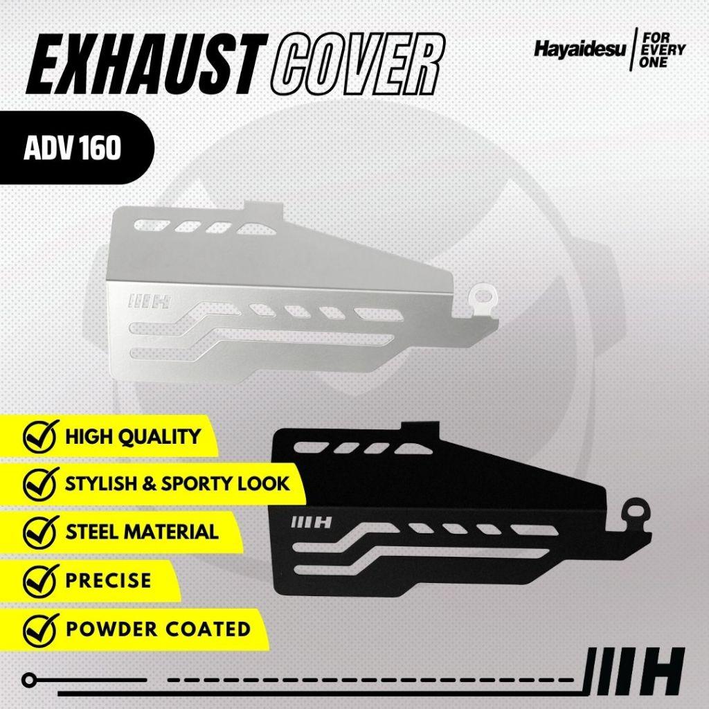Ốp bảo vệ pô Hayaidesu cho Honda ADV 160 & ADV 150 sơn tĩnh điện chính hãng EnerSpeed