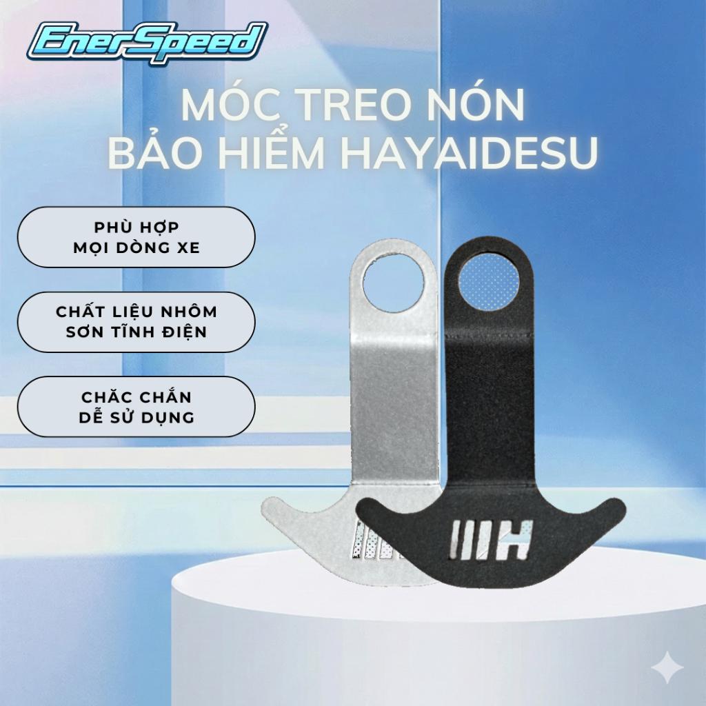 Thanh móc treo mũ bảo hiểm Hayaidesu cho mọi loại xe chất liệu nhôm sơn tĩnh điện chính hãng EnerSpeed