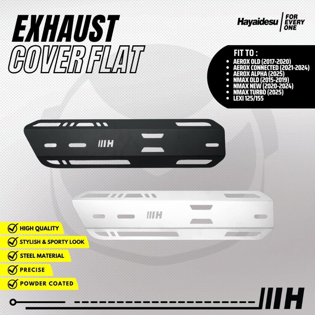 Ốp bảo vệ pô Hayaidesu cho NMAX, NVX V1/V2/V3, Lexi 125/155 Flat chính hãng EnerSpeed