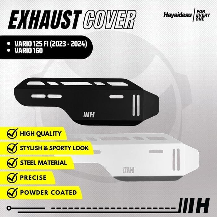 Ốp bảo vệ pô Hayaidesu cho Honda Vario 160 / Vario 125 chính hãng EnerSpeed